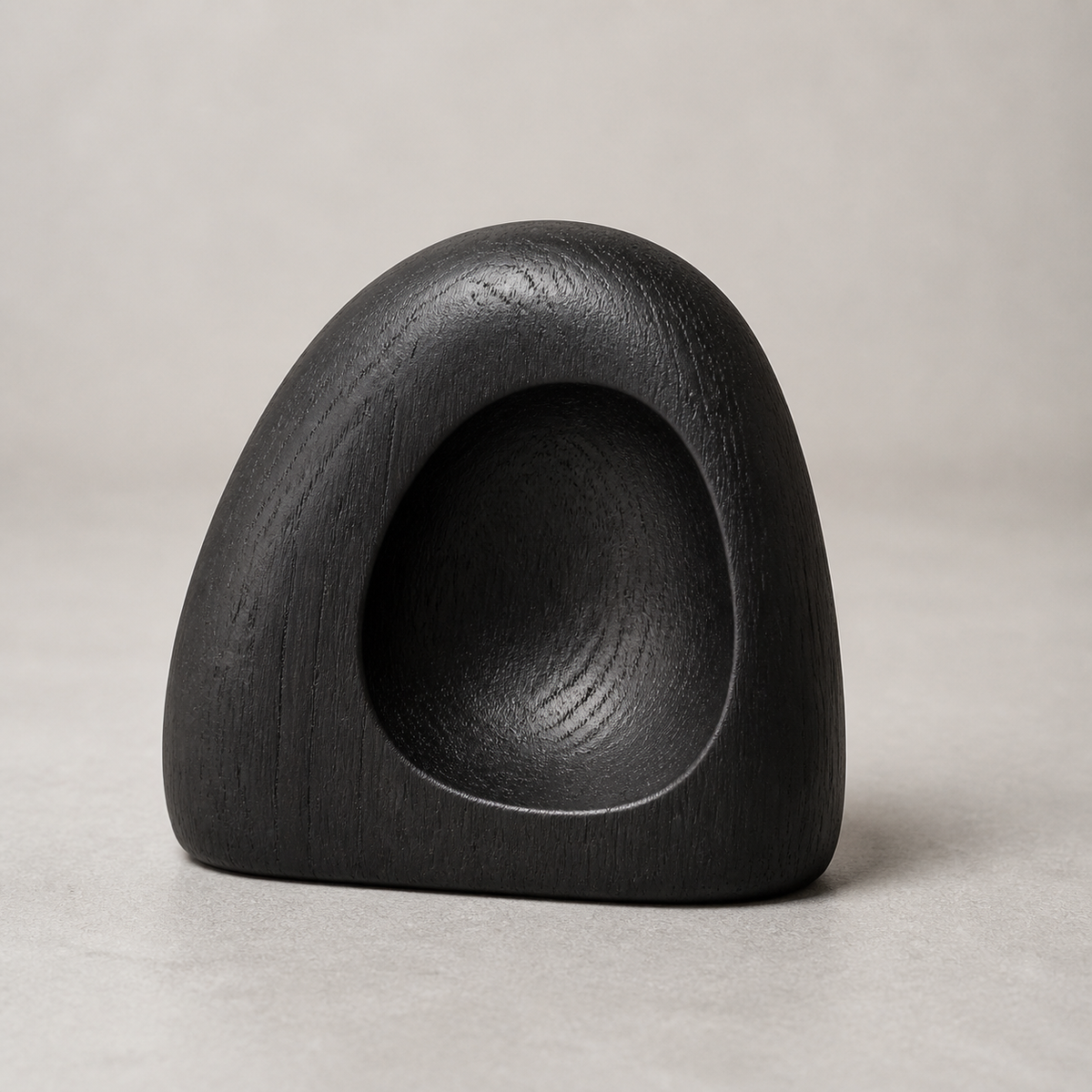 Palm Vault, teak wood tabletop sculpture — product view