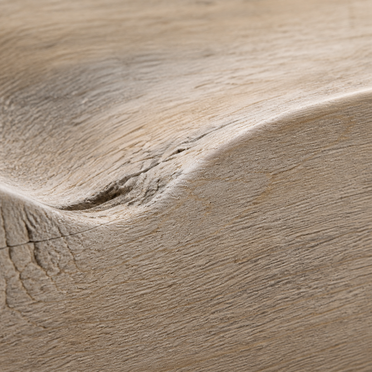 Threshold Beam — Teak Console Sculpture