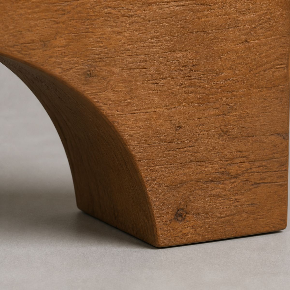 Bridge Trace — Teak Console Sculpture