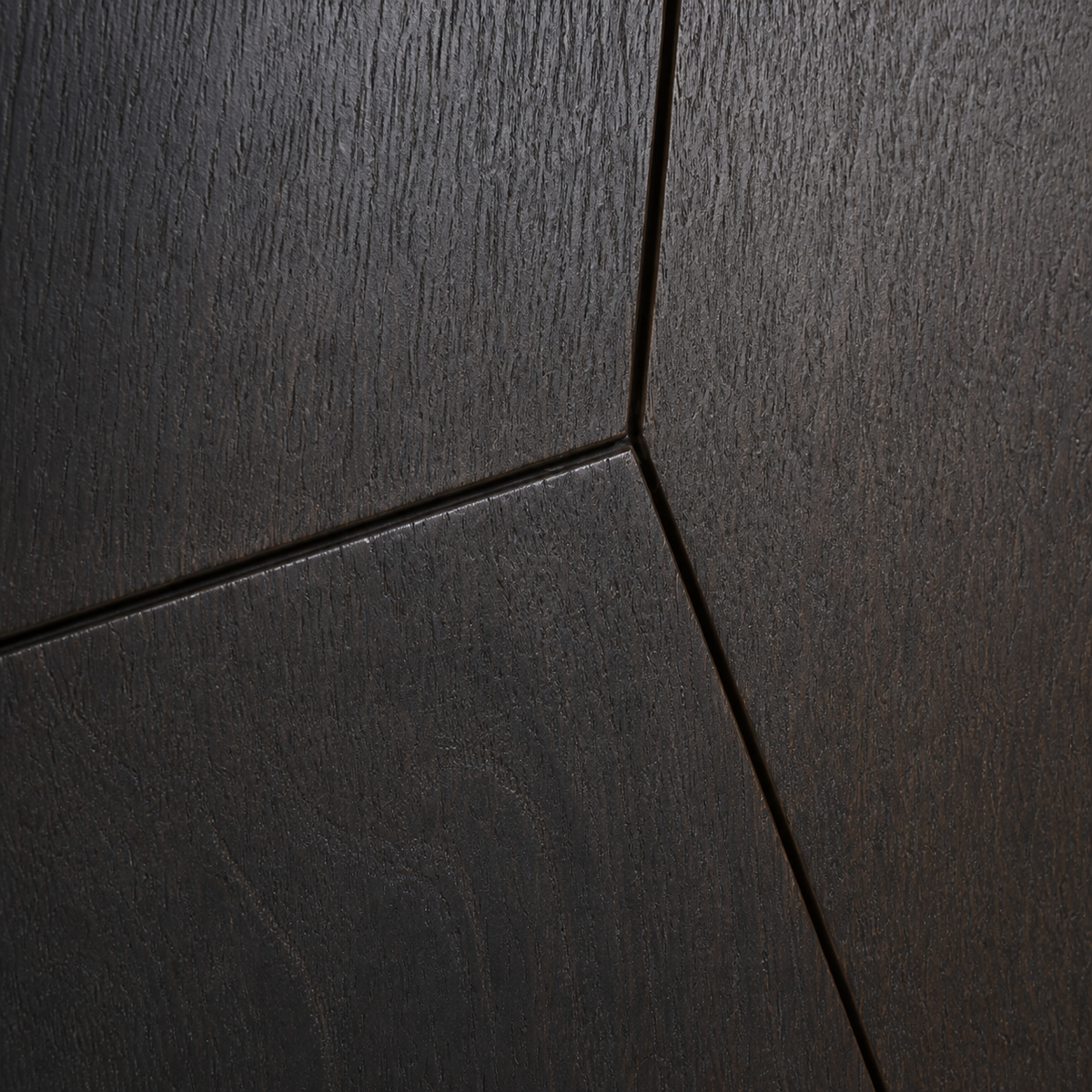 Fragmented Plane Relief, carved teak wood wall art — wood grain and carved detail
