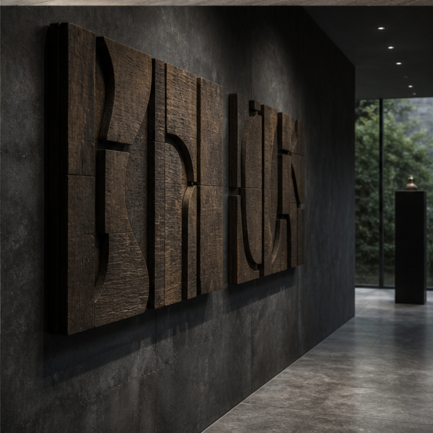 Wall Reliefs teak sculpture collection