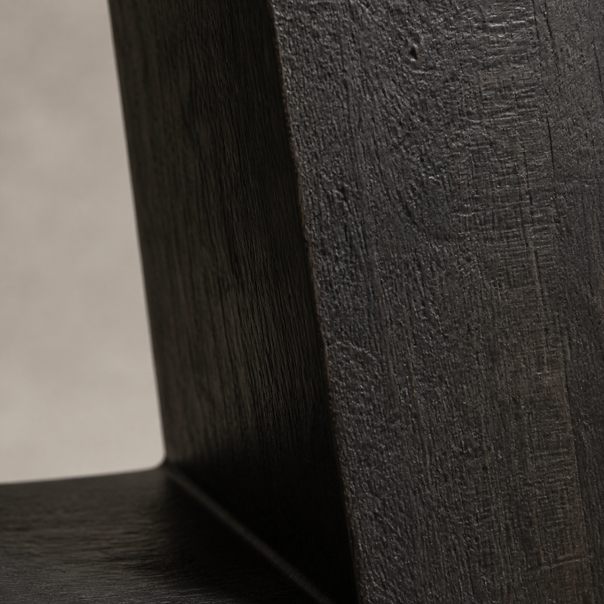 Sheared Portal — Teak Floor Sculpture