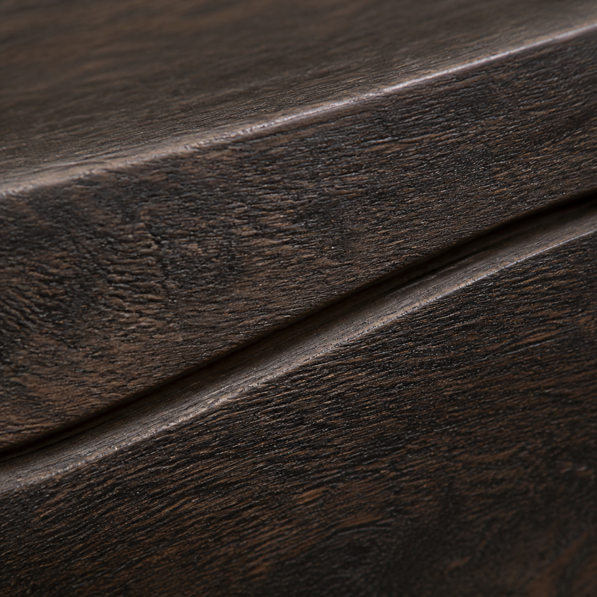 Lifted Current — Teak Console Sculpture