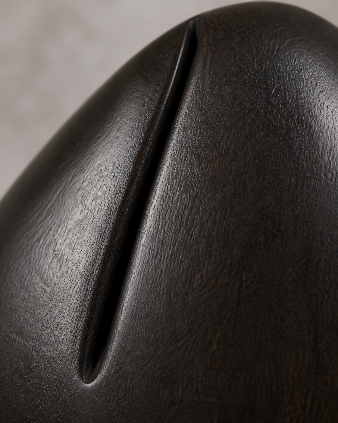 Tension Kernel — Teak Tabletop Sculpture