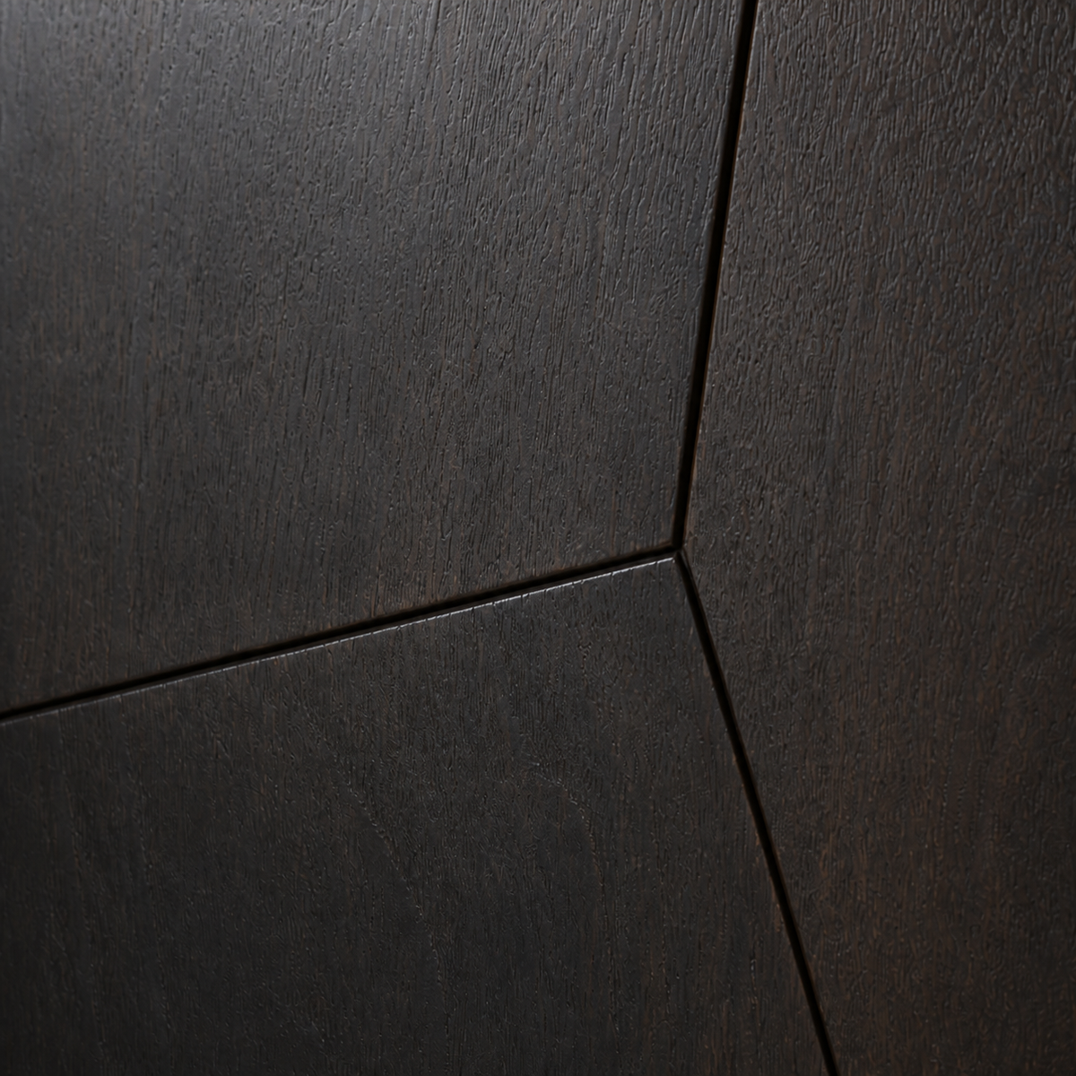 Fragmented Plane Relief — Carved Teak Wall Art