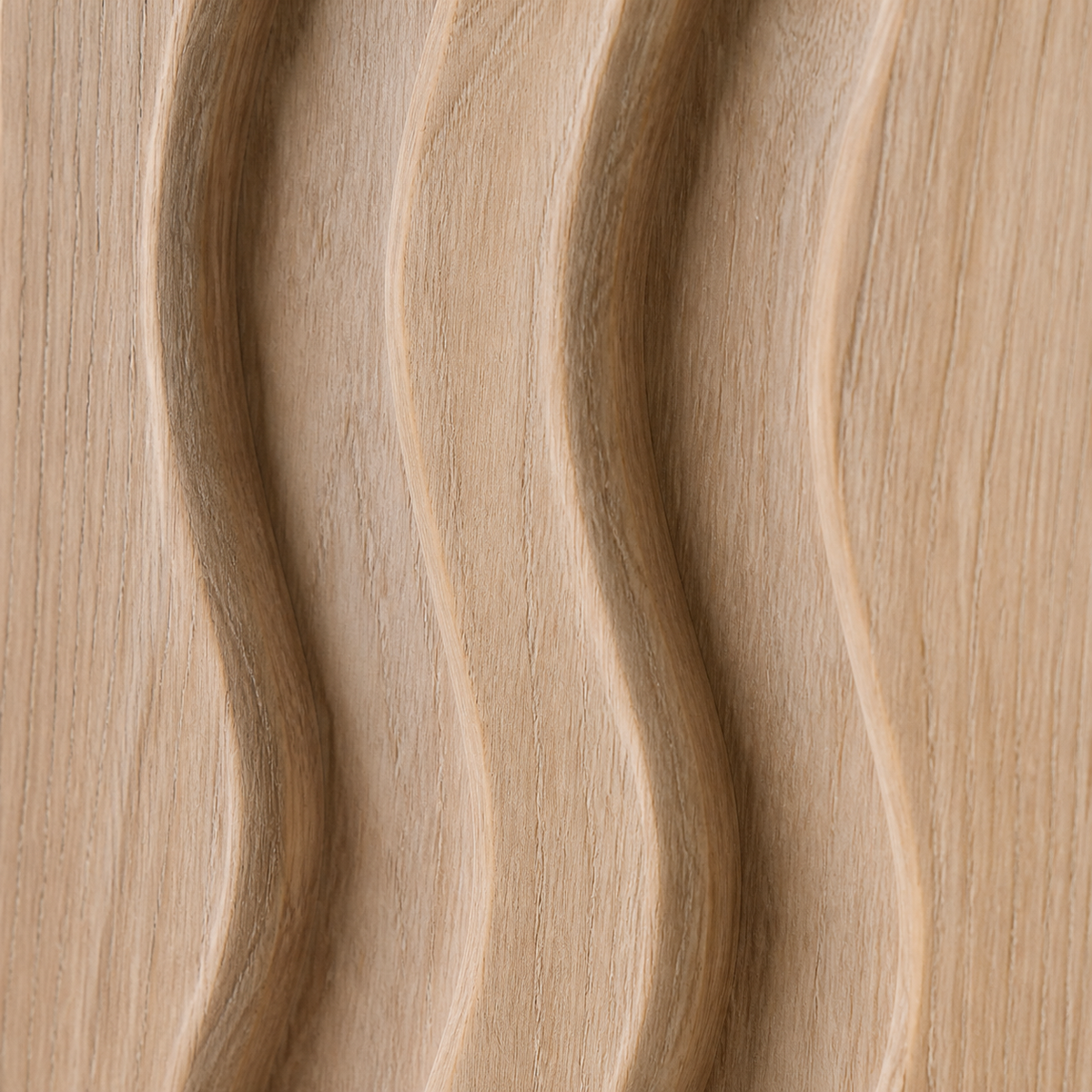 Vertical Tide Relief, carved teak wood wall art — wood grain and carved detail